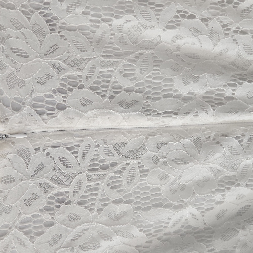 Just Taylor White Lace Hankerchief Hem Sundress Sz. 16 - Picture 7 of 10